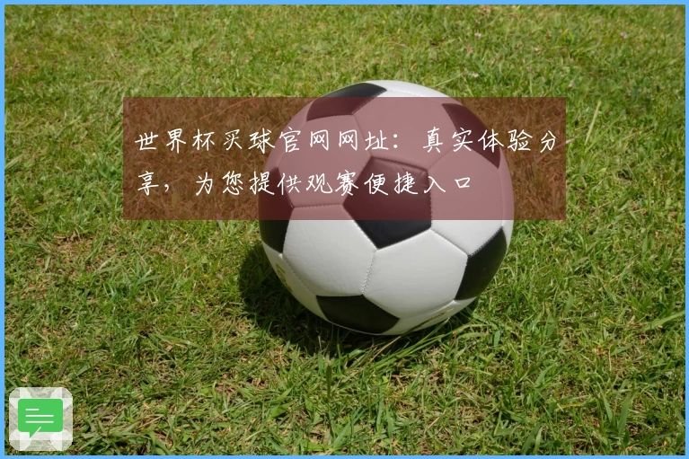 世界杯买球官网网址：真实体验分享，为您提供观赛便捷入口